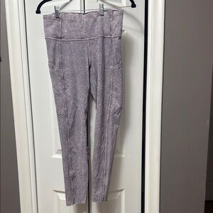 Fast and Free High Rise Tight 25” Ice Dye Violet Verbana